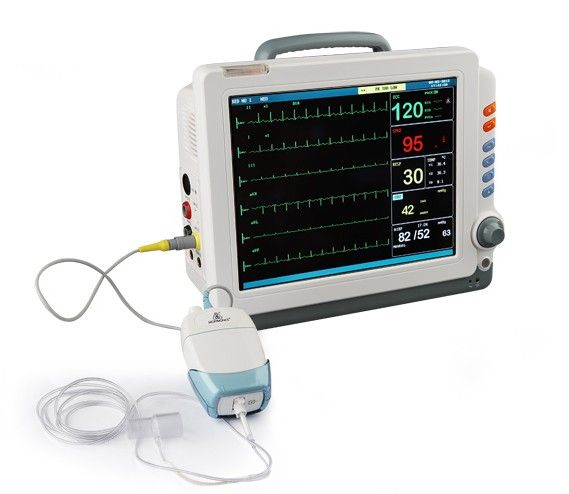 6-parameters Patient Monitor, EKG, TEMP, NIBP, SPO2, RESP, PR