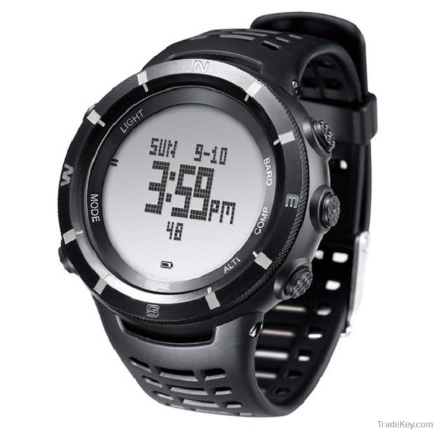 Digital Sports Altimeter and Compass Watch