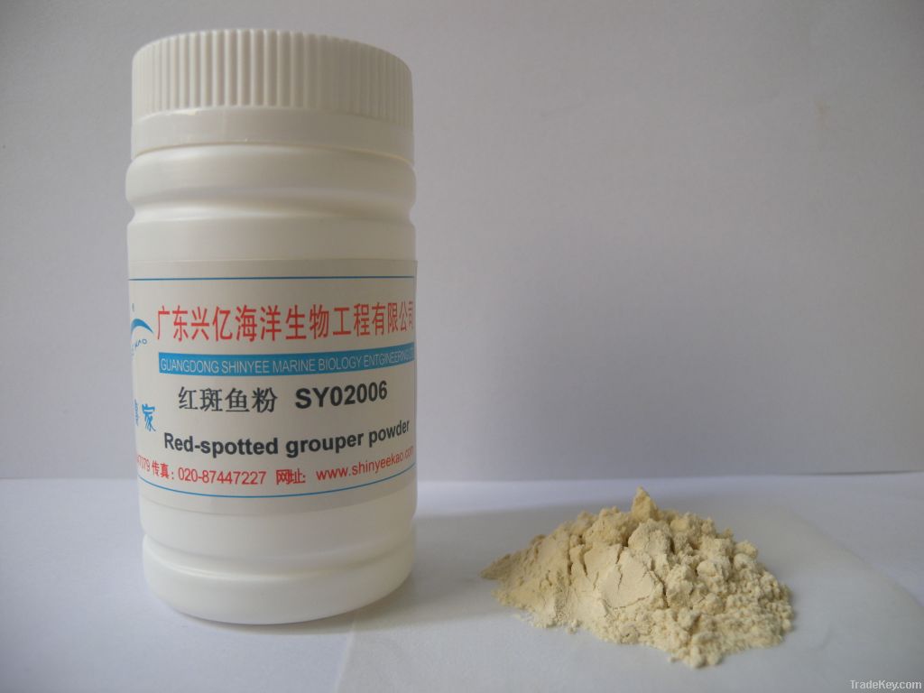 red-spotted fish powder