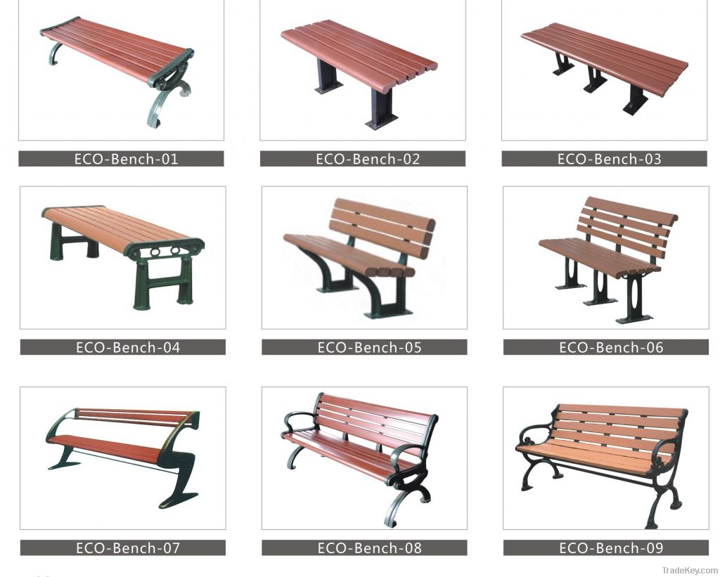 Modern styel Outdoor Wpc Bench