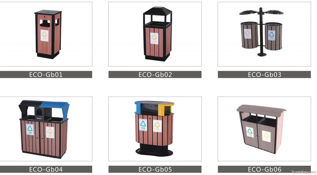Recyclable Outdoor Wpc Dustbin