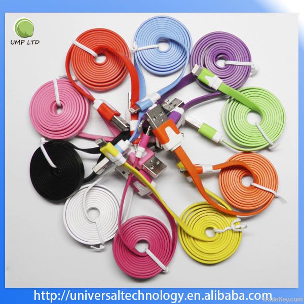 colorful USB cable for iphone 5 ipad mini