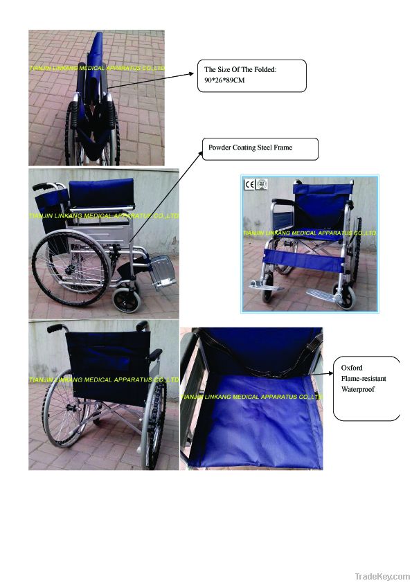 Economial steel wheelchair