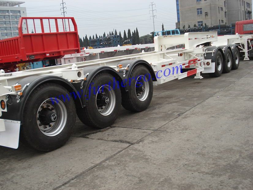 B-DOUBLE flatbed/skeleton trailer