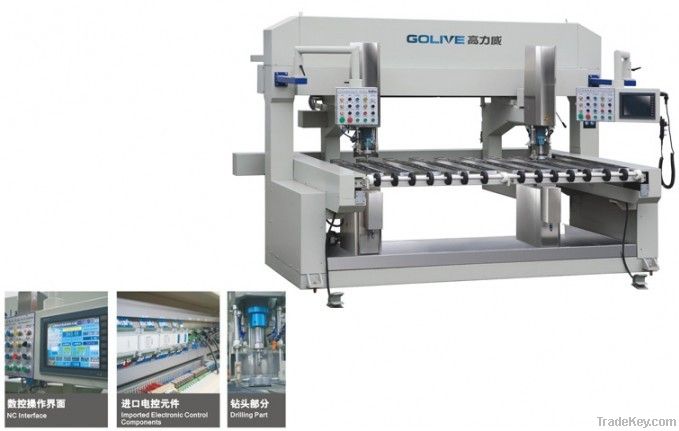 Double Axes Automatic Glass Drilling Machine