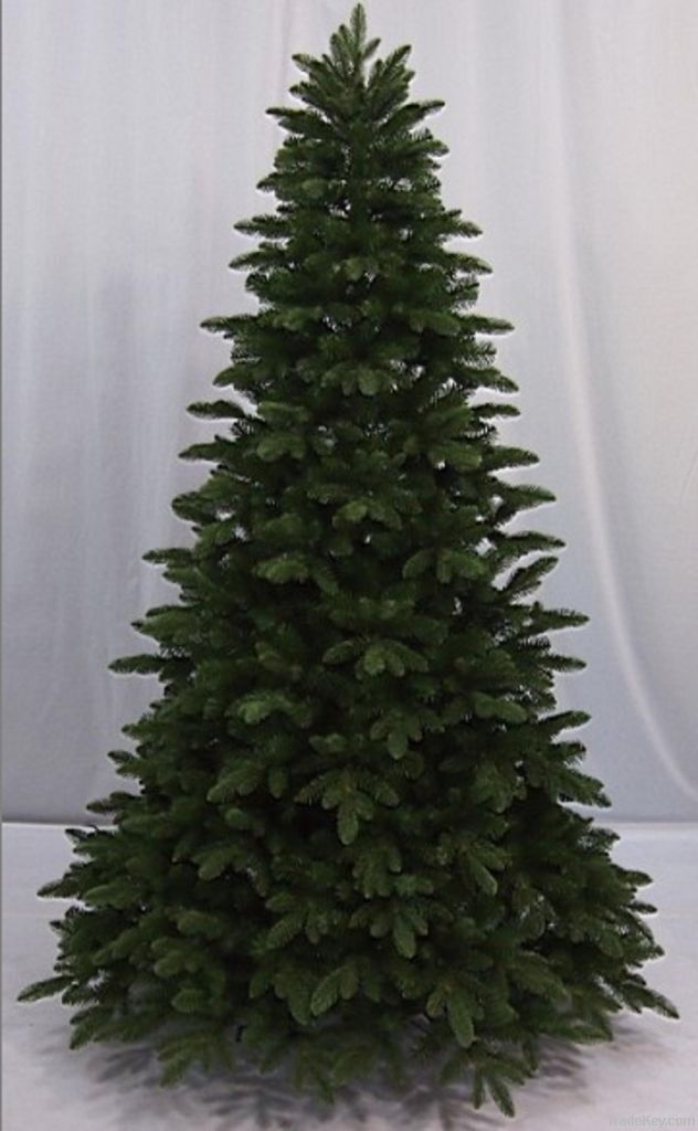 7.5' PE Hinged Christmas Tree with folding stand