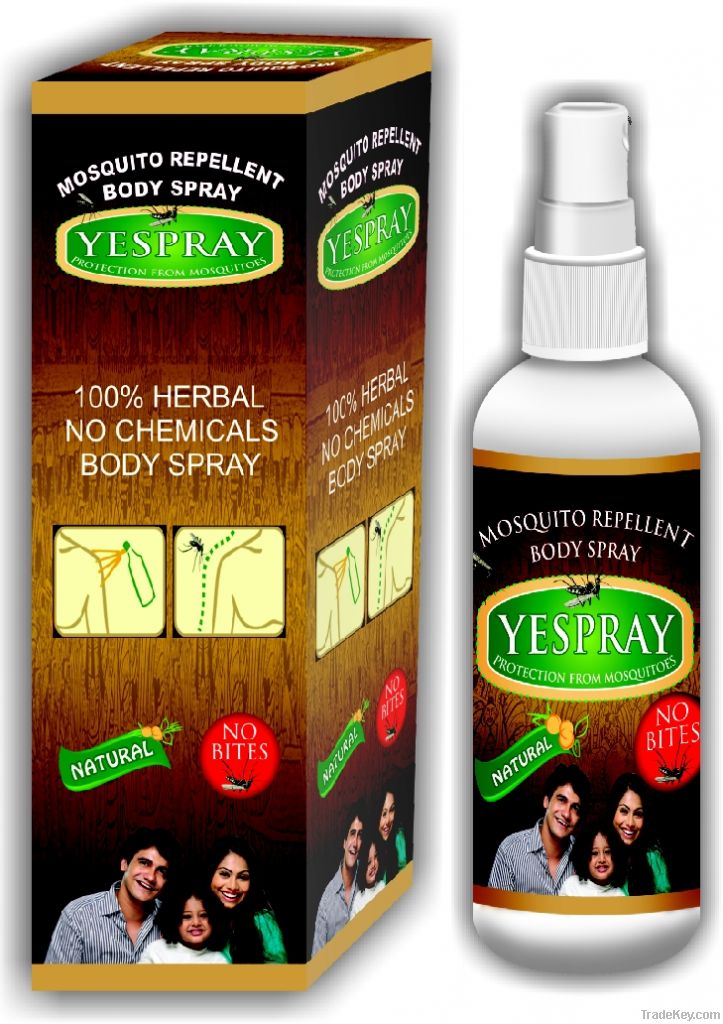 Yespray Herbal Mosquito Repellent Body Spray