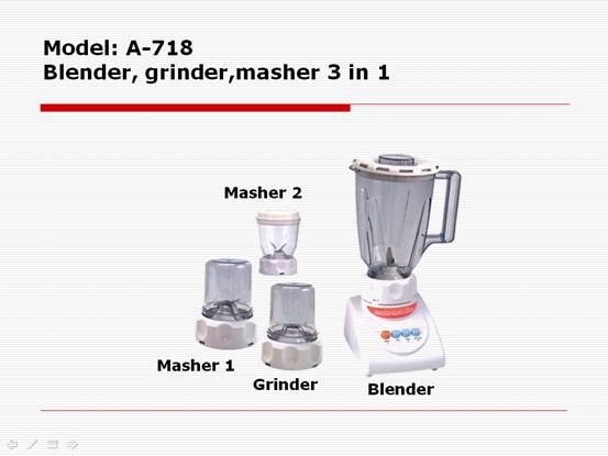 Blender, grinder, masher 3 in 1