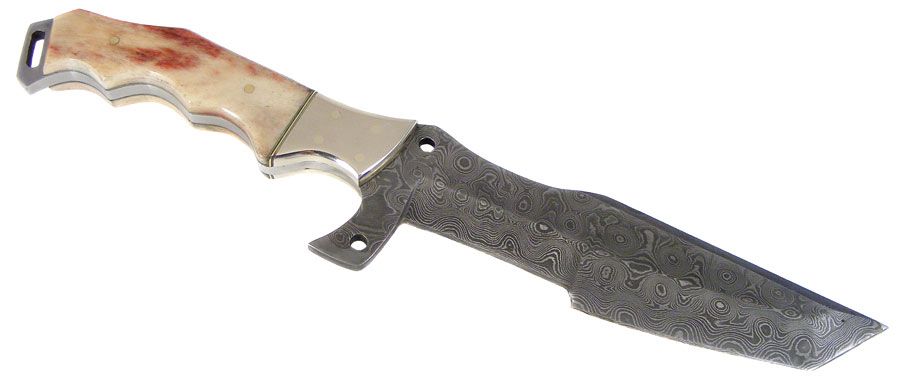 Damascus Steel Armour Hunting Knife