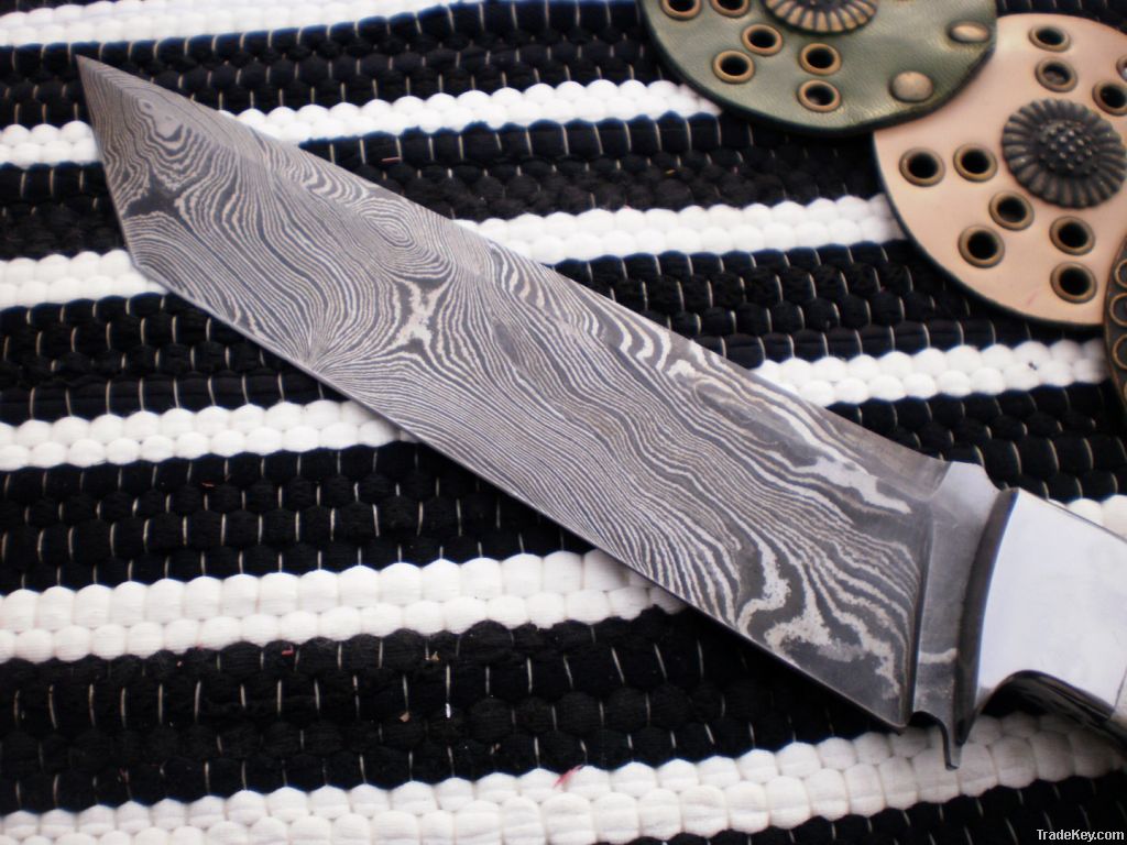 Damascus Fixed Knife