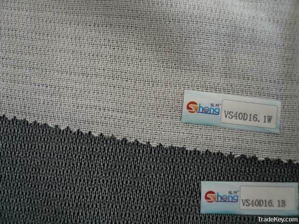 Weft-insertion fusible interlining