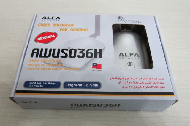High power ALFA AWUS036H 1000mw wifi usb adapter 5db antenna Realtek81