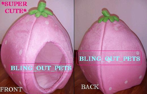 CUTE Strawberry Style Pets Bed