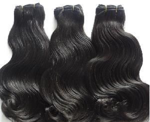 100% natural hair wavy, virgin brazilian humain hair