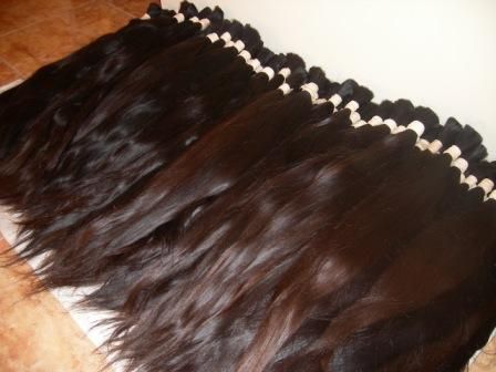 100% natural hair wavy, virgin brazilian humain hair