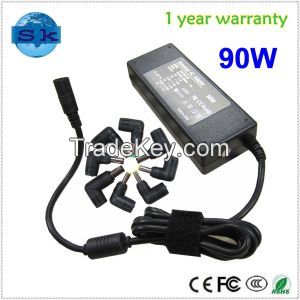 Automatic 90W Universal Notebook AC Power Adapter with DC 8 Tips