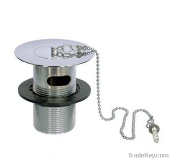 1 1/2'' Basin waste slotted including metal plug ball chain&amp;amp;stay