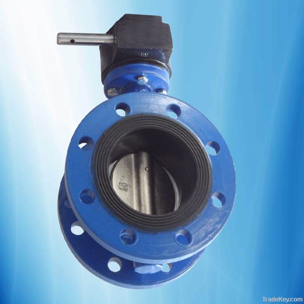 cast iron worm gear operated flanged butterfly valve