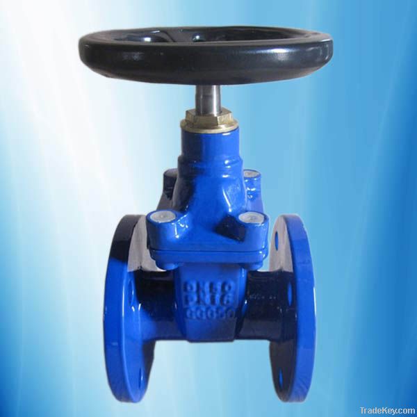 non-rising stem resilient seated flanged gate valve