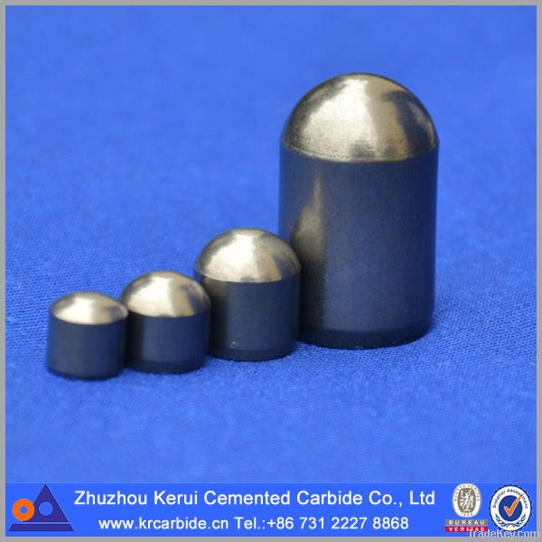 Tungsten carbide button bits for drill bits