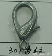 item 307 heart shape zinc alloy lobster clasp for fashion accessories