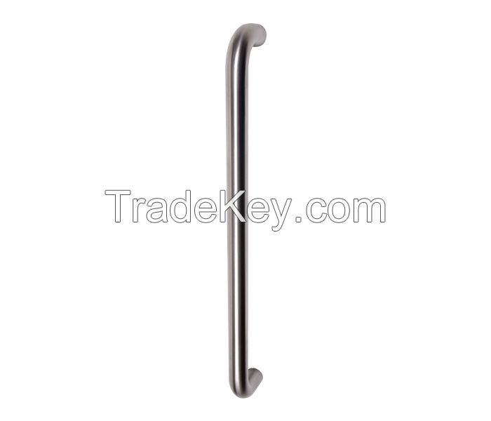 Door Pull Handles D Shaped Back to Back Polished Stainless Steel