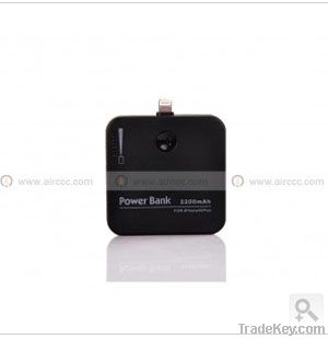Wholesale External Battery Power Bank 2200mAh for iPhone5 iPad Mini