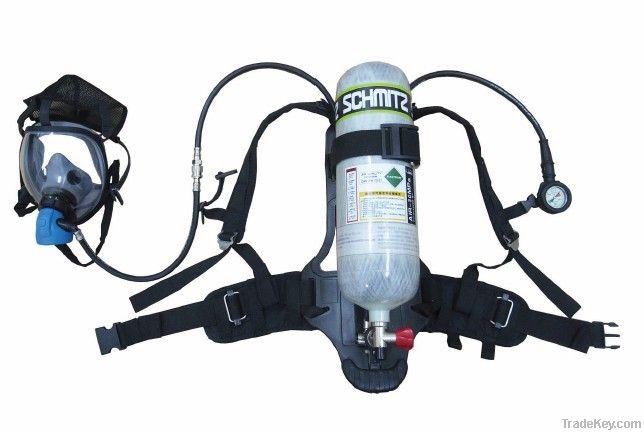 Carbon fiber cylinder breathing apparatus SCBA