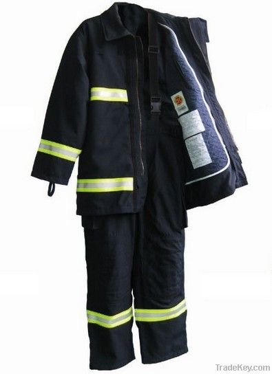 EN469 standard fire fighting suit with 4 layers