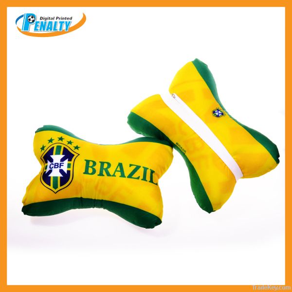 Soccer Fans Souvenirs Brazil car neck pillow