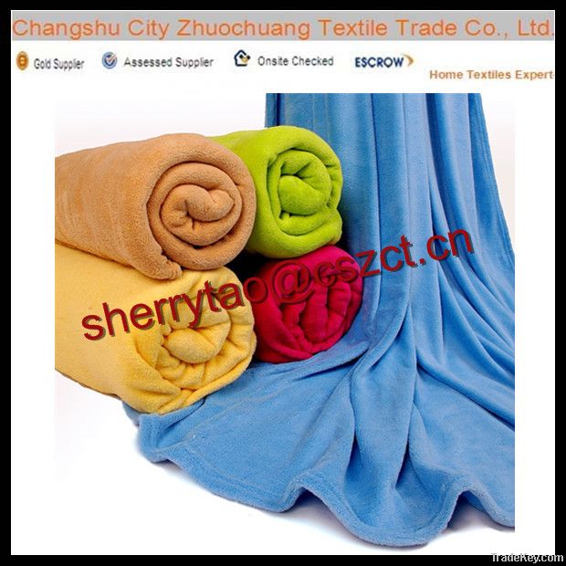 100% Polyester Coral/Flannel Fleece Blanket