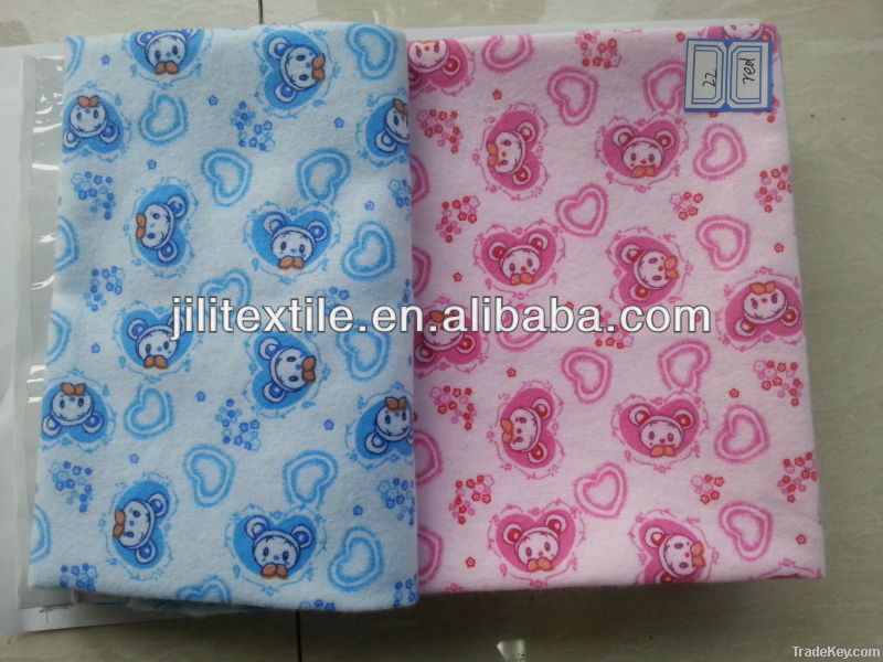 cotton printed flannel fabric