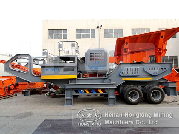 tyre mobile crusher