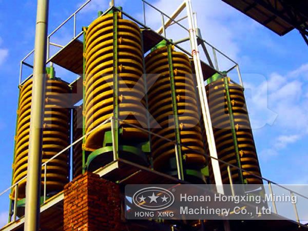 gold washing plant spiral chute