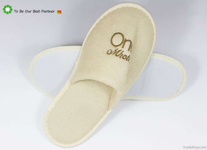 High quality comfortable Custom Terry Cloth hygienic Hotel Slippers Cl