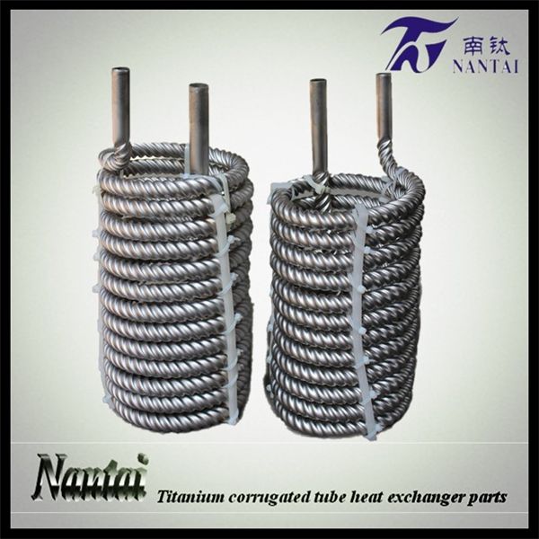 High-efficiency Titanium Corrugated Tube