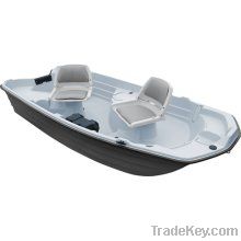 KL Industries 10.2' Water Quest Fishing Boat in Light Gray / Dark Gray