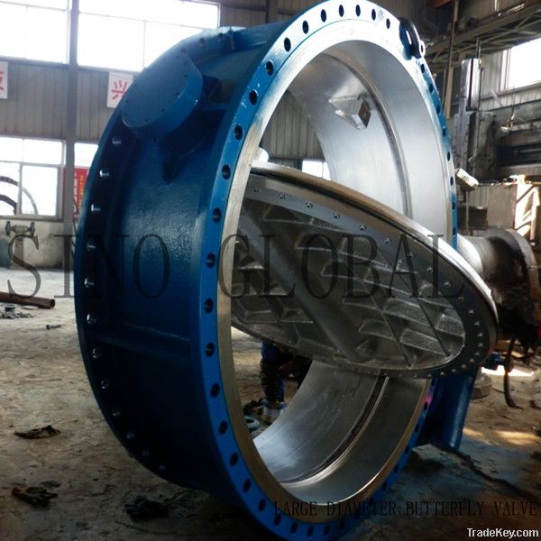 Large Diameter Ddouble Flanged Butterfly Valve