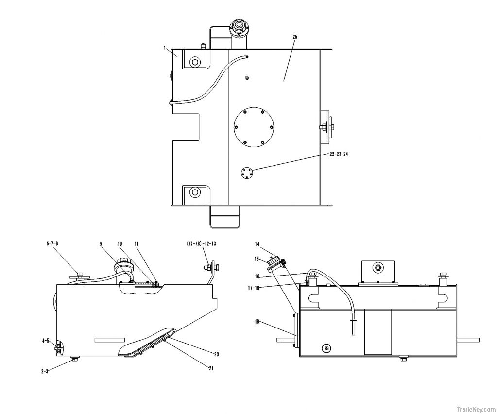 SDLG LG968 TANK ASSEMBLY