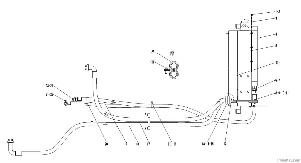 SDLG LG968 RADIATOR ASSEMBLY