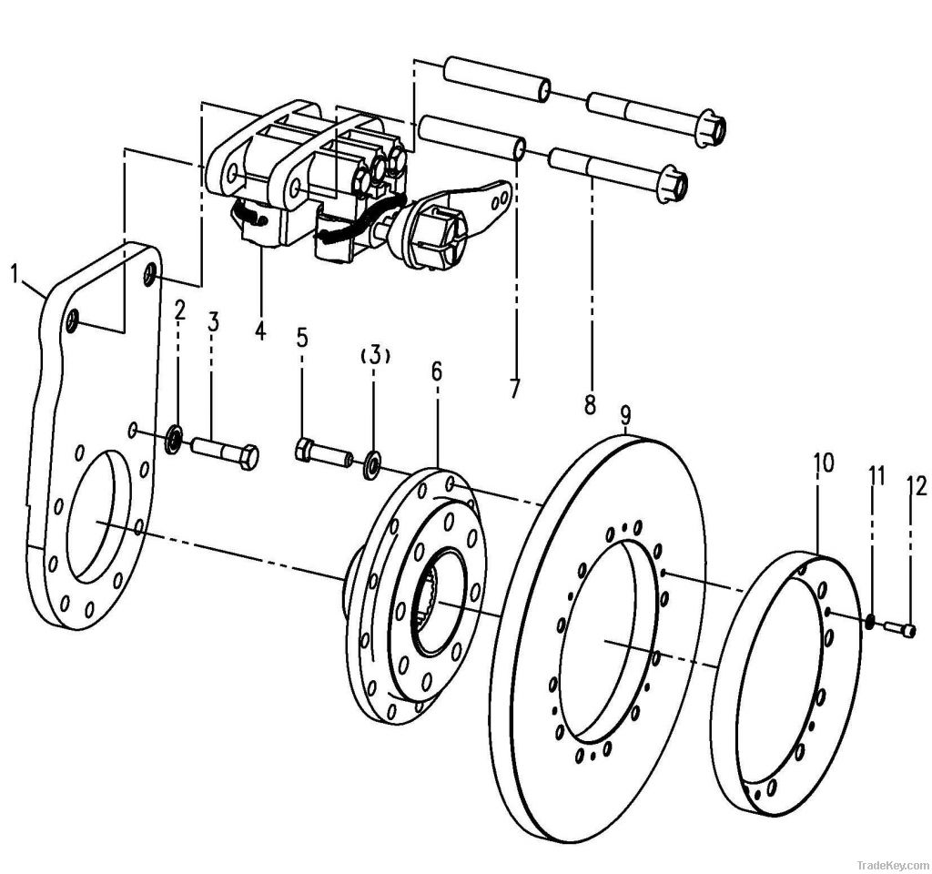 SDLG LG968 PARKING BRAKE ASSÃ¢ï¿½ï¿½Y&T RANSMISSION ASSEMBLY