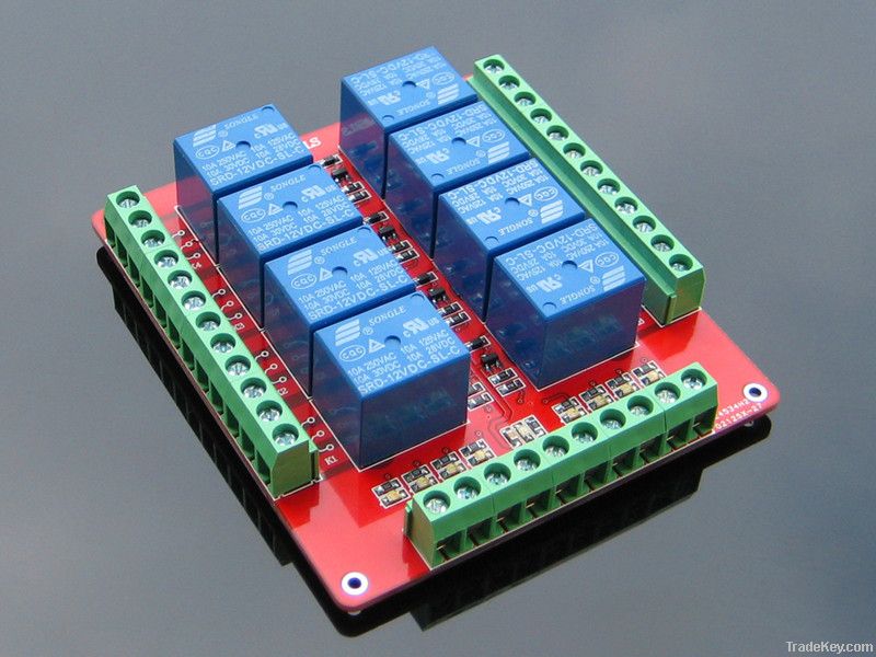 Wholesale 8-channel 5V/12V/24V relay module