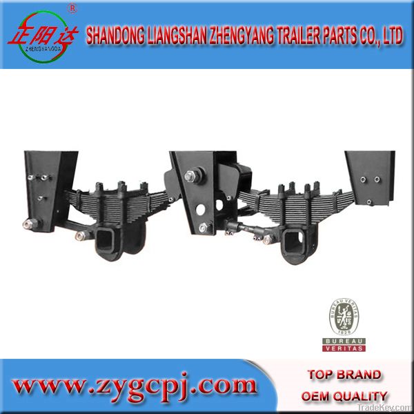 Semi-trailer steel suspension mechanical leaf spring suspension