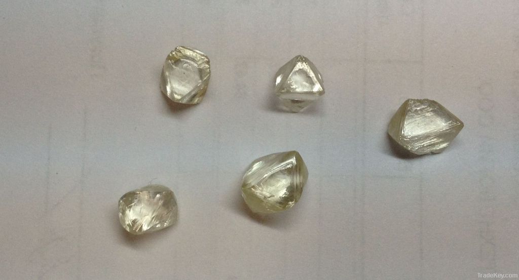 Rough diamonds and powder