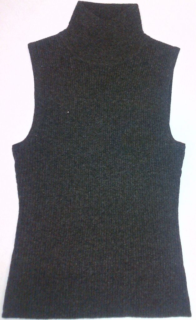 designer's turtle neck sleeveless