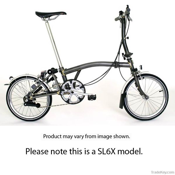 Brompton M6E Superlight Folding Bike Raw Lacquer 2013