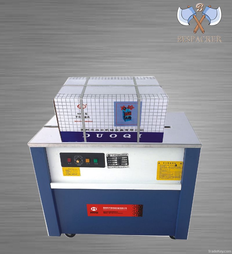 Semi-auto stand type strapping machine