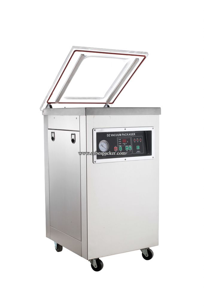 DZ-600 Stand type 2 sides sealing fruit and vegetable automatic vacuum packing machine