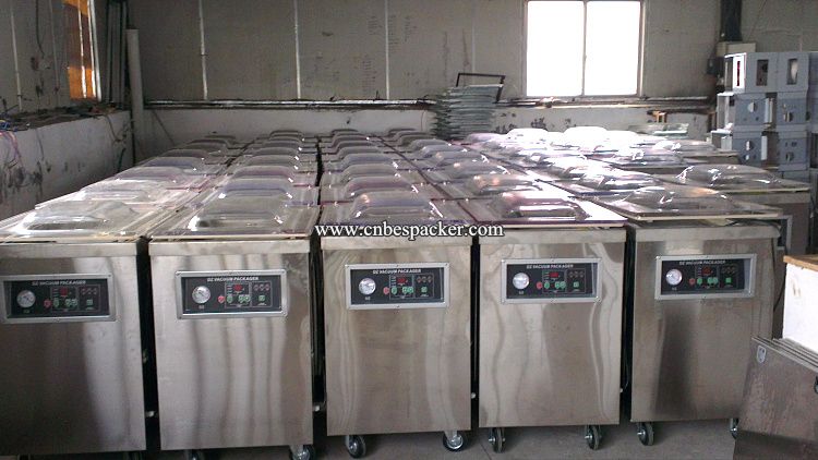 DZ-500 Stand type 2 sides sealing automatic vacuum packing machine