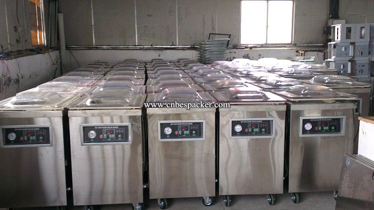 DZ-600 Stand type 2 sides sealing fruit and vegetable vacuum packing machine